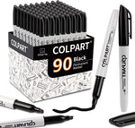 Chisel Tip Black Permanent Marker Pens -Bulk of 85 Pack