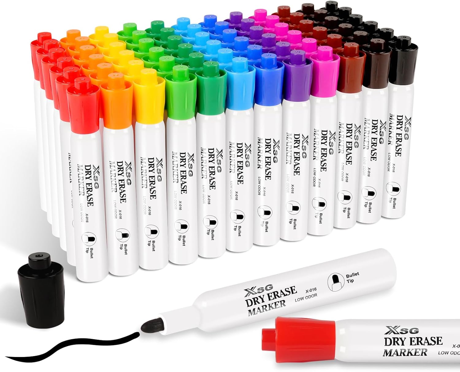 Dry Erase Markers Bullet Tip - Pack Of 72 Pack Whiteboard Markers