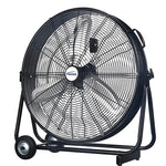Light Industrial Direct-Drive Slim Drum Fan, Industrial, 3 Speed