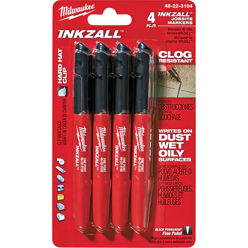 Inkzall™ Marker, Black, Fine Tip
