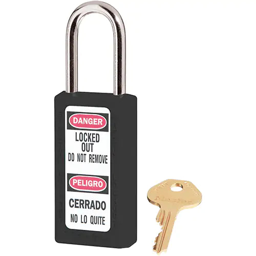 411 Series Zenex™ Padlocks, Safety Padlock, Keyed Different, Thermoplastic, 1-1/2" Width