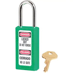 411 Series Zenex™ Padlocks, Safety Padlock, Keyed Different, Thermoplastic, 1-1/2" Width