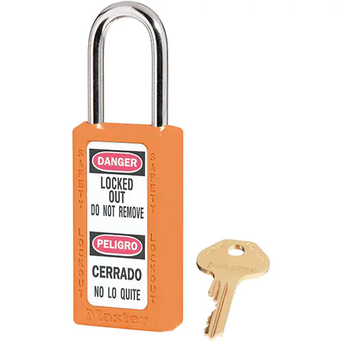 411 Series Zenex™ Padlocks, Safety Padlock, Keyed Different, Thermoplastic, 1-1/2" Width