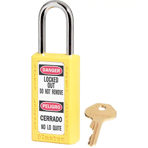 411 Series Zenex™ Padlocks, Safety Padlock, Keyed Different, Thermoplastic, 1-1/2" Width