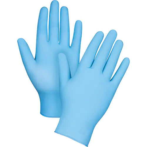 Puncture-Resistant Examination Gloves, Large, Nitrile, 4.5-mil, Powder-Free, Blue