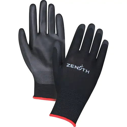 Ultimate Dexterity Coated Gloves, 9/Large, Polyurethane Coating, 13 Gauge, Polyester Shell