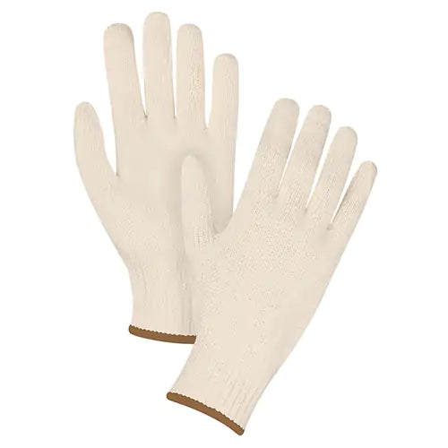 Heavyweight String Knit Gloves, Poly/Cotton, 7 Gauge, Large