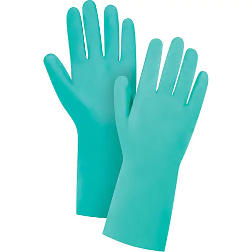 Premium Diamond-Grip Chemical-Resistant Gloves, Size X-Large/10, 13" L, Nitrile, Flock-Lined Inner Lining, 15-mil