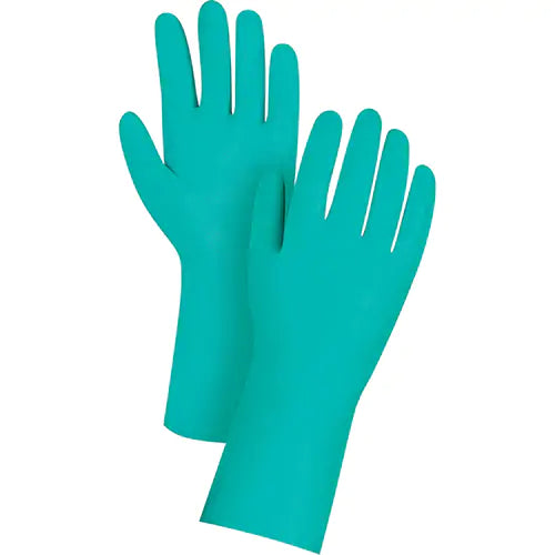 Diamond-Grip Chemical-Resistant Gloves, Size 9, 13" L, Nitrile, 11-mil