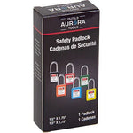 Lock for Lockouts, Safety Padlock, Keyed Different, Thermoplastic, 1-1/2" Width