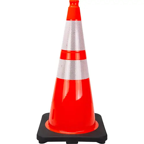 Premium Traffic Cone, 28", Orange, 4" & 6" Reflective Collar(s)