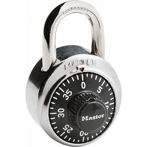Padlock, Combination, Hardened Steel, 1-7/8" Width